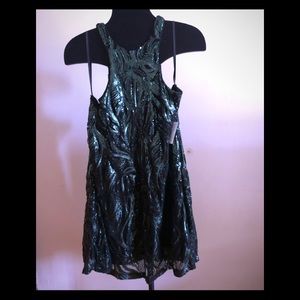 Green Sequence dress